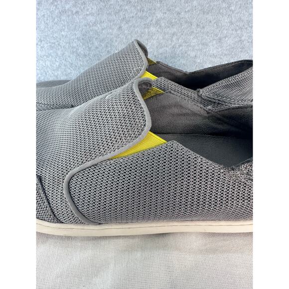 Olukai Men's sz 12 Nohea Mesh Grey Slip On Loafer Walking Fishing Outdoors Shoes - Picture 7 of 13